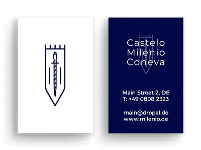 Business Card Castelo Milenio Coneva business card business card design business cards businesscard castle creative creativity design designer graphic design minimal modern typography