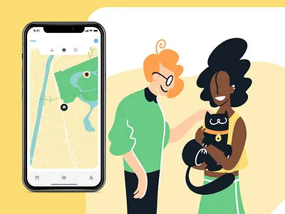 Find My Pet app: Case study app app design design illustration mobile mobile ui mobile uiux ui ux