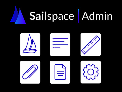 Sailspace Admin admin admin panel app branding design graphic graphic design icon illustrator logo logomark logotype typography ui ux