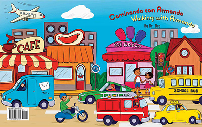 Book Illustration - Caminando con Armando by Deara Espinoza childrensbookillustration illustration illustrator