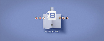 Evercontact brand design logo