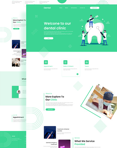 Dental Landing Page Design agency business clinic corporate creative agency creative design dental dentist design doctors clinic template dribbble dribbble best shop dribbble digital agency health care healthcare provider template hospital landing landing page marketing agency medical