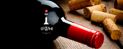 Iziwine brand design logo luxe