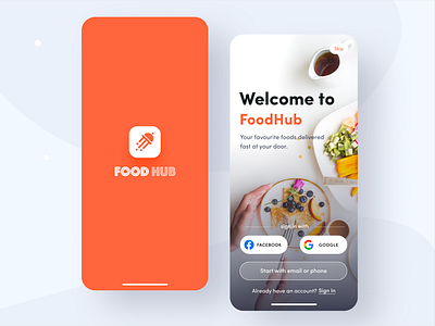 Food Delivery UI Kit app creative food app food delivery app food delivery ui kit interaction landing page mobile app design modern design restaurant app ui ux ui design ui kit ui kit 2020 ui kit design ui8 uidesign userinterface