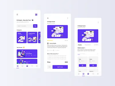 Courses app colorful course design education education app illustration ios iphone learning learning app learning platform mobile online school online study school study ui