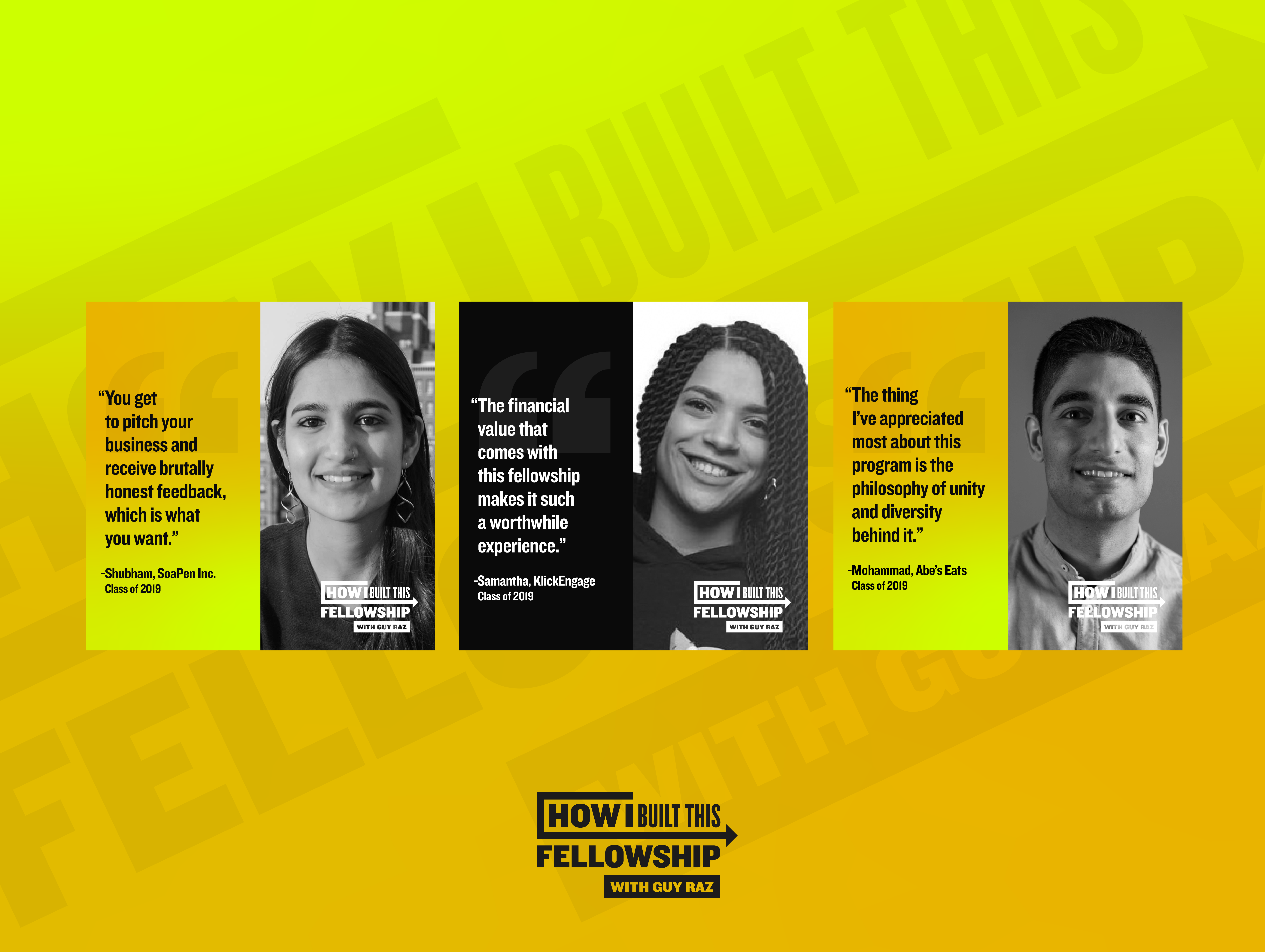 NPR 'How I Built This' Fellowship Campaign 2 ads campaign carousel facebook media multimedia social ads testimonial testimonials video