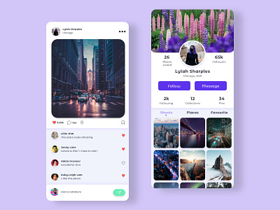 Travel-To app branding design flat instagram travel travel app ui ux web