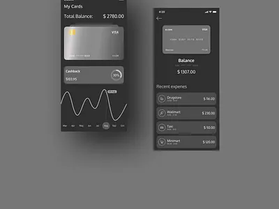 E.com night theme app app design application bank app banking banking app design e commerce e commerce app e commerce design ecommerce mobile banking night theme