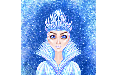 9AB46406 F66C 44FF 9878 727DF7B8199B blue fashion girl icon illustration snow