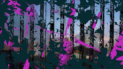 Walking the Line black blue purple vector vector art