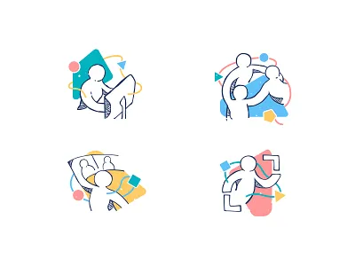 School House Illos art branding design flat illustration school ui ux vector website