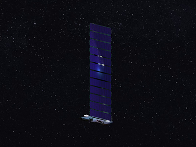 3D Starlink Satellite 3d satellite space space x spline starlink