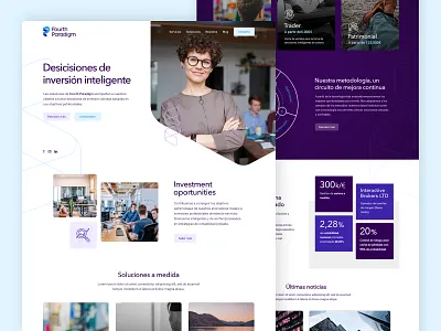 Fourth Paradigm - First Website branding design designs icon invest investment investments logo minimalist modern web design modern website trademark trading ui ux web web design webdesign website website design
