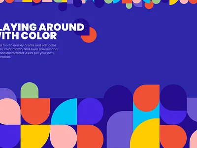 Colorful UI illustration landing page ui blog webdesign