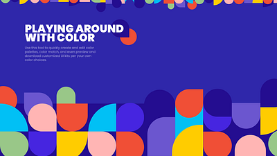 Colorful UI illustration landing page ui blog webdesign