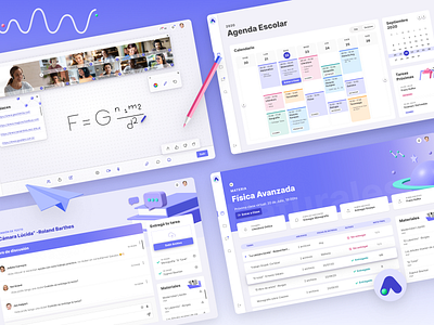 AuLAB LMS branding colorful dashboard digital platform experimental design identity design illustration learning lms logo product design school ui ux web app