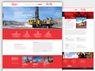 Explodrilling design vector web