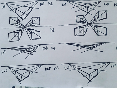 Ecercise. draw drawing perspective