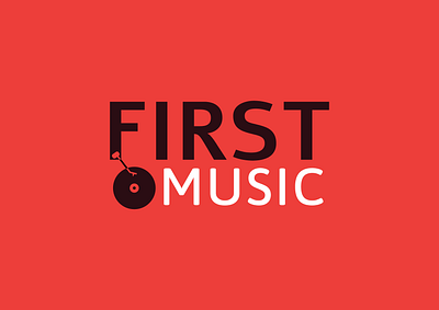 Record Label Logo -First Music logo logo design music logo