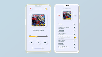 Design Music Player - Daily 009 app design daily ui daily ui challenge dailyui dailyui shots design music music player neomorphism