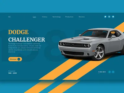 Dodge Challenger branding design web