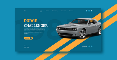 Dodge Challenger branding design web