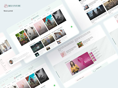 Portal belvivere clean lifestyle news portal ui ui design