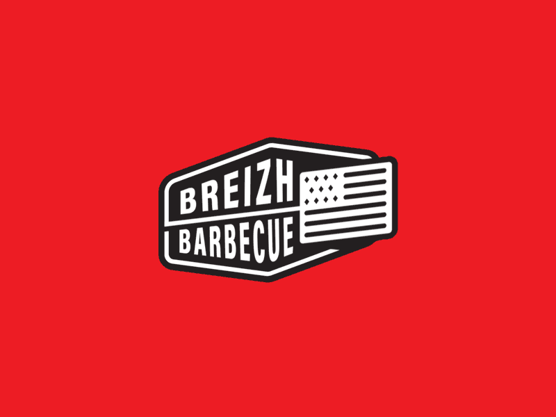 Logo animation - Breizh Barbecue animation branding design illustration illustrator logo motion motion design typography vector