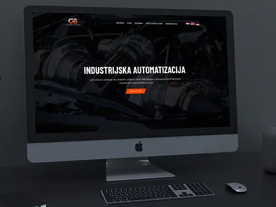 Website design CB Control Systems automative branding dark theme graphic design industry typography webdesign website design