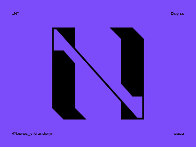 36 days of type - 2022 - Letter N 36 days 36 days n 36 days of type 36 days of type challenge 36 days of type n 36 dot design display font graphic design letter letter n lettering letters n n letter type typeface typo typography vector