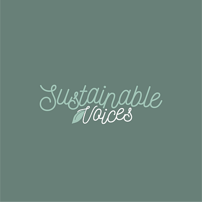 Concept Logo | Sustainable Voices eco friendly eco logo ecofriendly environmentalism green logo logo design sustainability