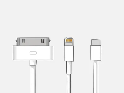 Cable evolution 30 pin ipadpro ipadproart iphone ipod keynote lightning usb usb c