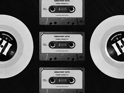 Tommy Wright III - Greatest hits 2020 1990s animation branding design illustration logo memphis design minimal rap retro typography vinyl