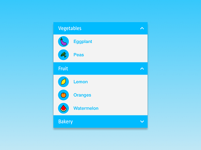 Daily UI 027 - Dropdown Menu daily ui daily ui challenge design fruit grocery grocery list icon design icon set iconography icons interface invision mobile app mobile design mobile ui sketch ui ui component ui design vegetables