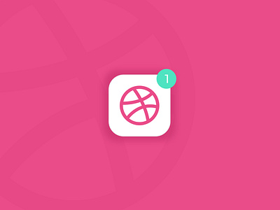 Dribbble Invitation app icon design designer dribbble dribbble best shot dribbble invitation dribbble invite dribble flat flat icon hire invitation invite logo notification pro social social icon ui vector