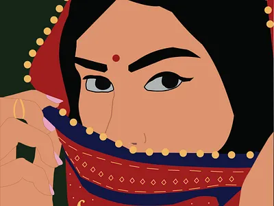 Desi desi design illustration india indian indians saree