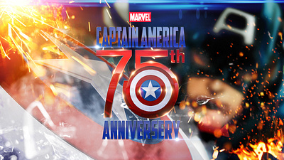 Captain America Style Frame photoshop promo