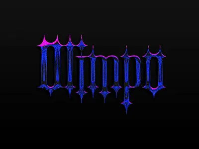 Olimpo Lettering brand chrome effect graphicdesign lettering photoshop san diego texture tijuana title