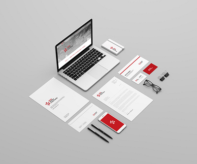 NCI Stationary branding design layout logo stationary ui