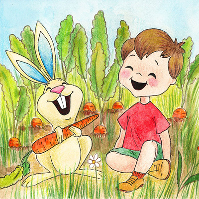 "If It's Funny For The Bunny" by Paul Wesel childrensbookillustration illustration illustrator