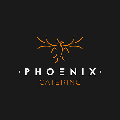 Phoenix Catering brand identity branding illustrator logo logo design visual identity