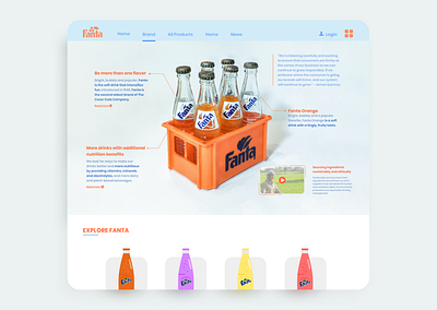 fanta landing page design landing page landing page design ui ui ux ui design user experience user experience design user interface user interface design ux ux design web design