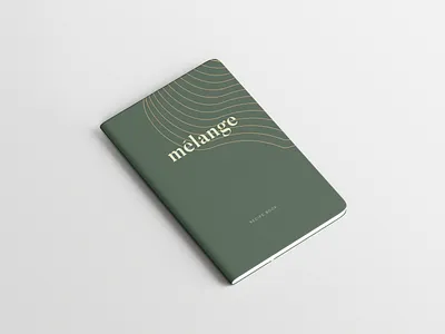 Mélange | Recipe Book book brand identity branding food green stationary vegan