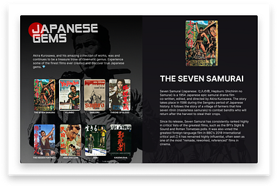 Japanese Gems film movies shiftnudge ui