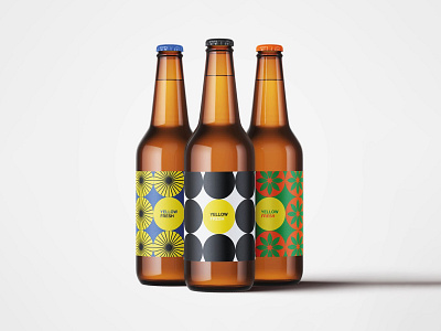 Beer Bottles Mockup beer bottle branding design download free freebie identity logo mockup psd template typography