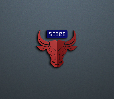 3d Bullscore 3dlogo logodesign