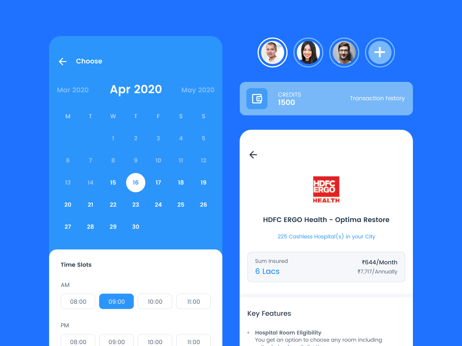 Appointment booking. Buy insurance by Jobish KM on Dribbble