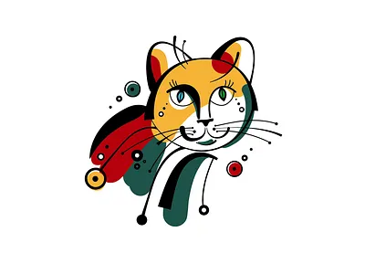 Illustration, cat, ram, bird, children's illustration, print animals animals illustrated art design flat illustration illustrator minimal stylization vector