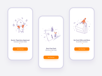 Slice Onboarding abstract adobe art design finance fintech hands illustration slice ui ui design