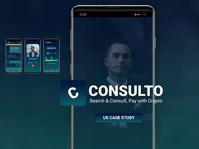 Consulto: Search & Consult, Pay with Crypto blockchain business consultant corporate crypto crypto currency cryptocurrency expert expertise mobile app design prototype specialist ui ui design user experience ux ux case study ux design wallet wireframe